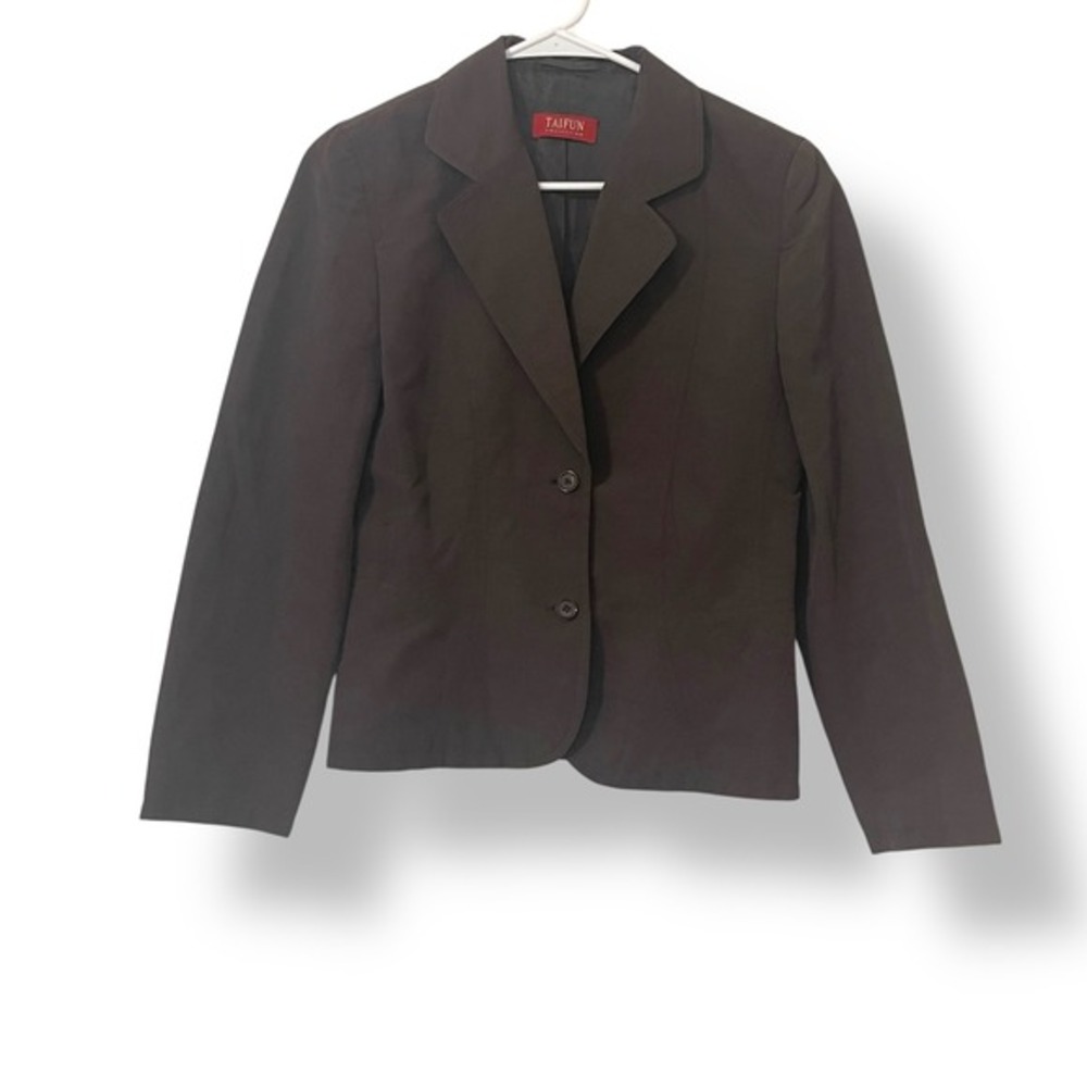 Taifun Collection‎ Brown Blazer Jacket Women's Business Career Coat 42